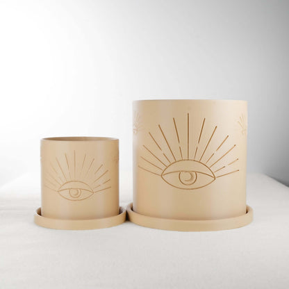All-Seeing Eye Planter – Beige 4 Pots & Planters