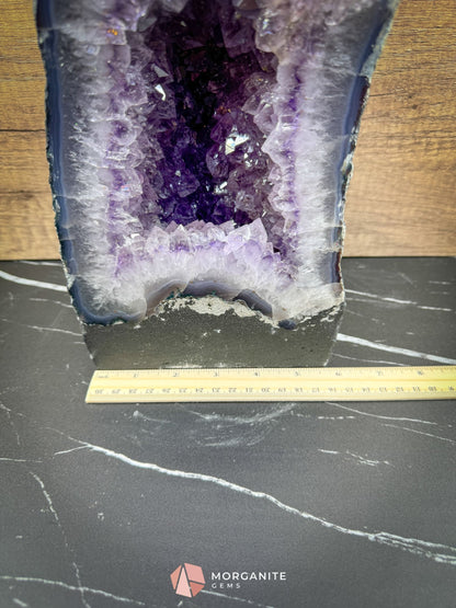 Amethyst Crystal Cathedral – Majestic Purple Geode for Meditation, Healing & Decor