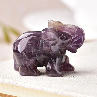 Spiritual & Emotional Support Crystal Elephant – Statue