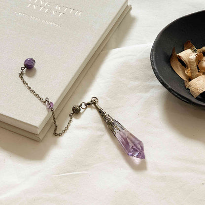 Amethyst Crystal Divination Pendulum