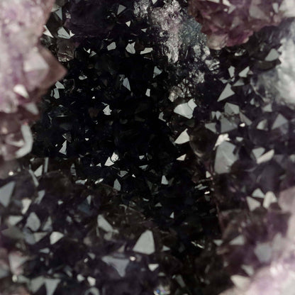 Amethyst Dark Purple Crystals Geode Natural Mineral Specimen # B 4645 – Amethyst