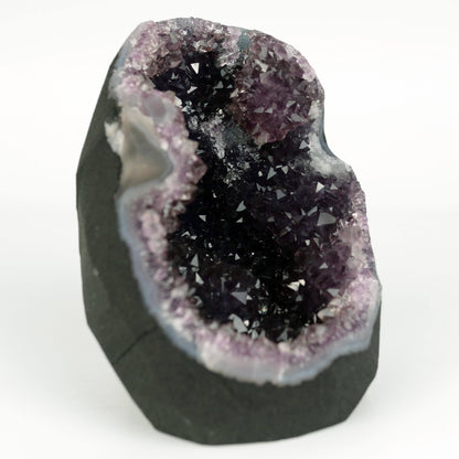 Amethyst Dark Purple Crystals Geode Natural Mineral Specimen # B 4645 – Amethyst