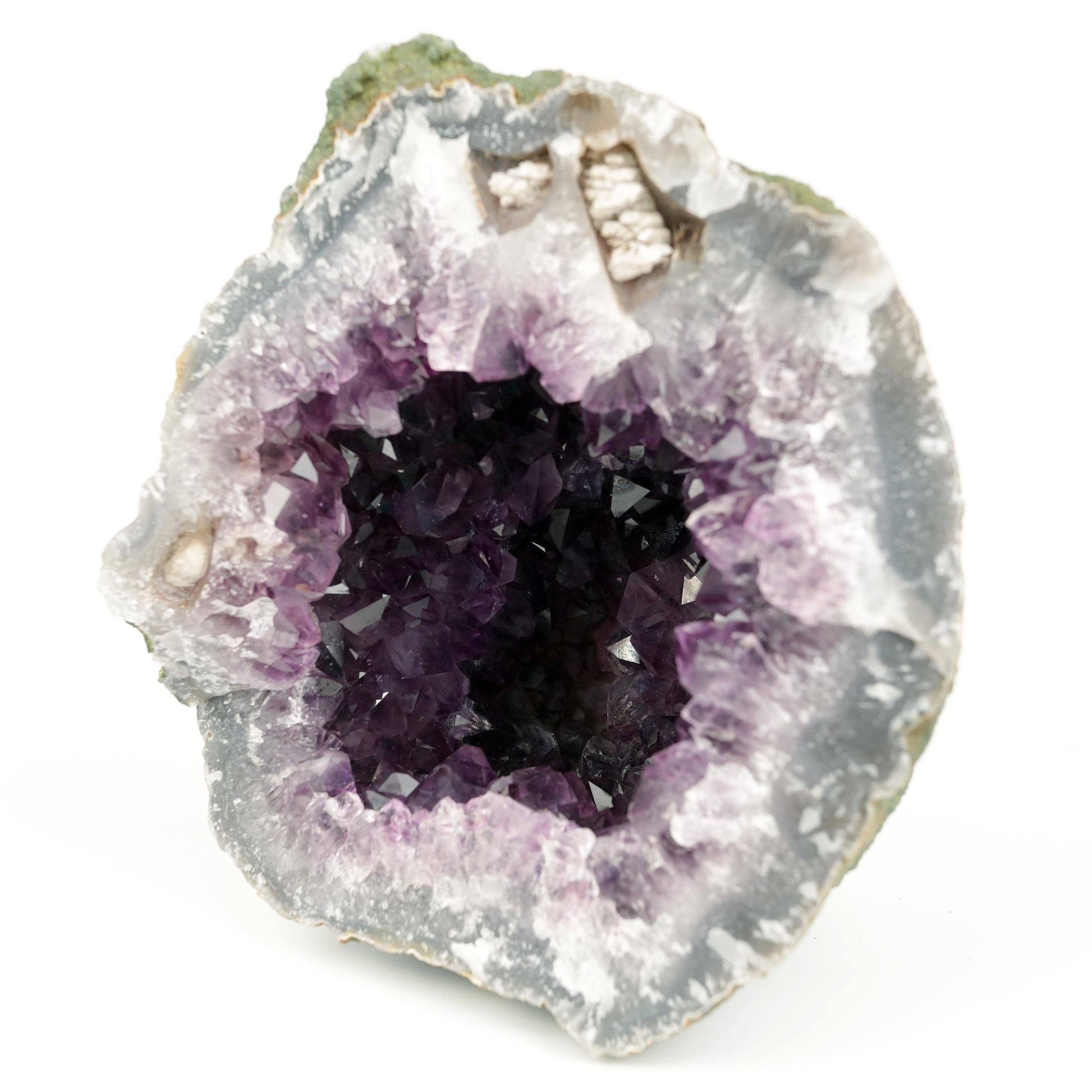 Amethyst Dark Purple Crystals Geode Natural Mineral Specimen # B 4648 – Amethyst
