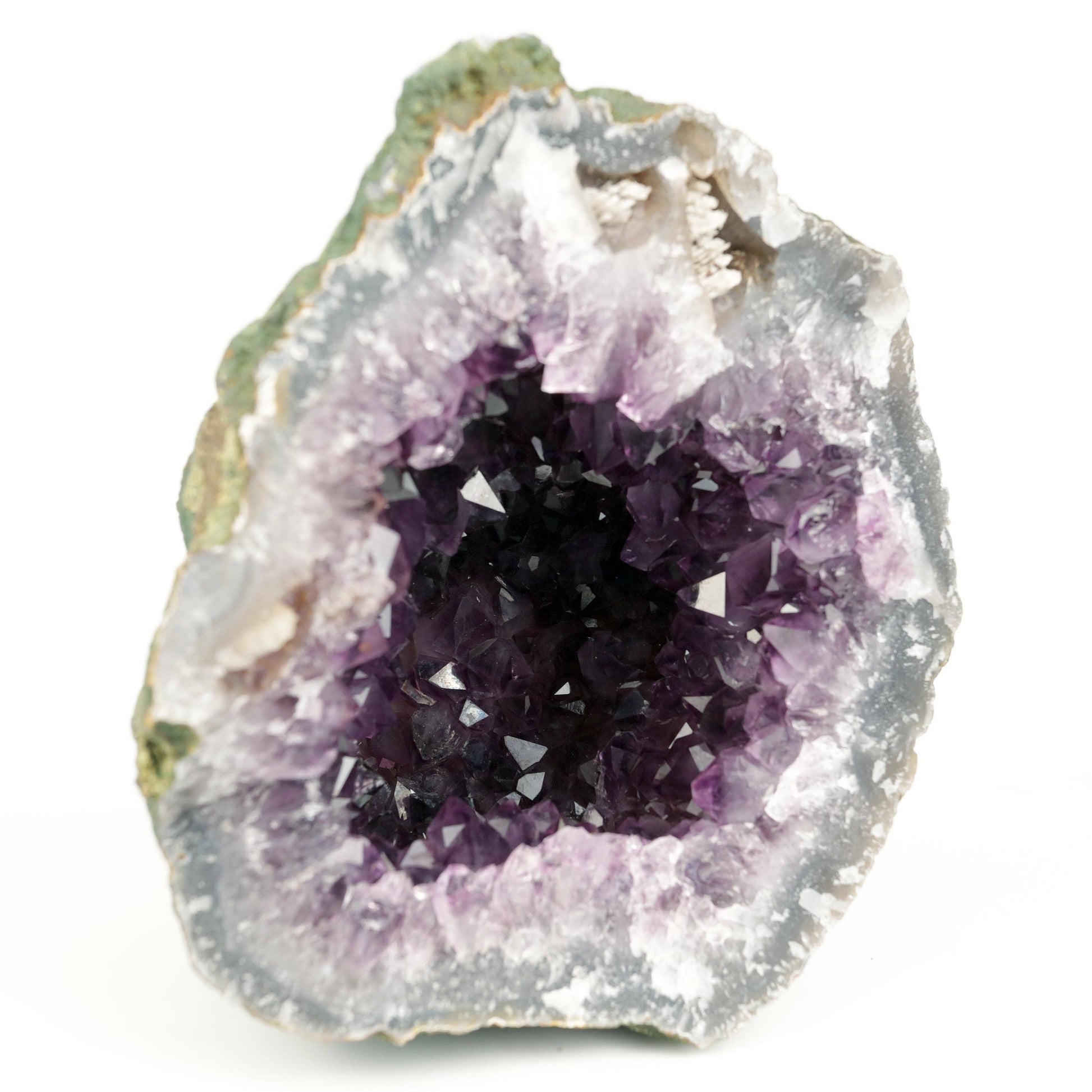 Amethyst Dark Purple Crystals Geode Natural Mineral Specimen # B 4648 – Amethyst