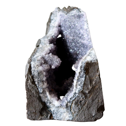 Amethyst Geode Blue Chalcedony Spiritual Meditation Crystal 8 inch – Clusters