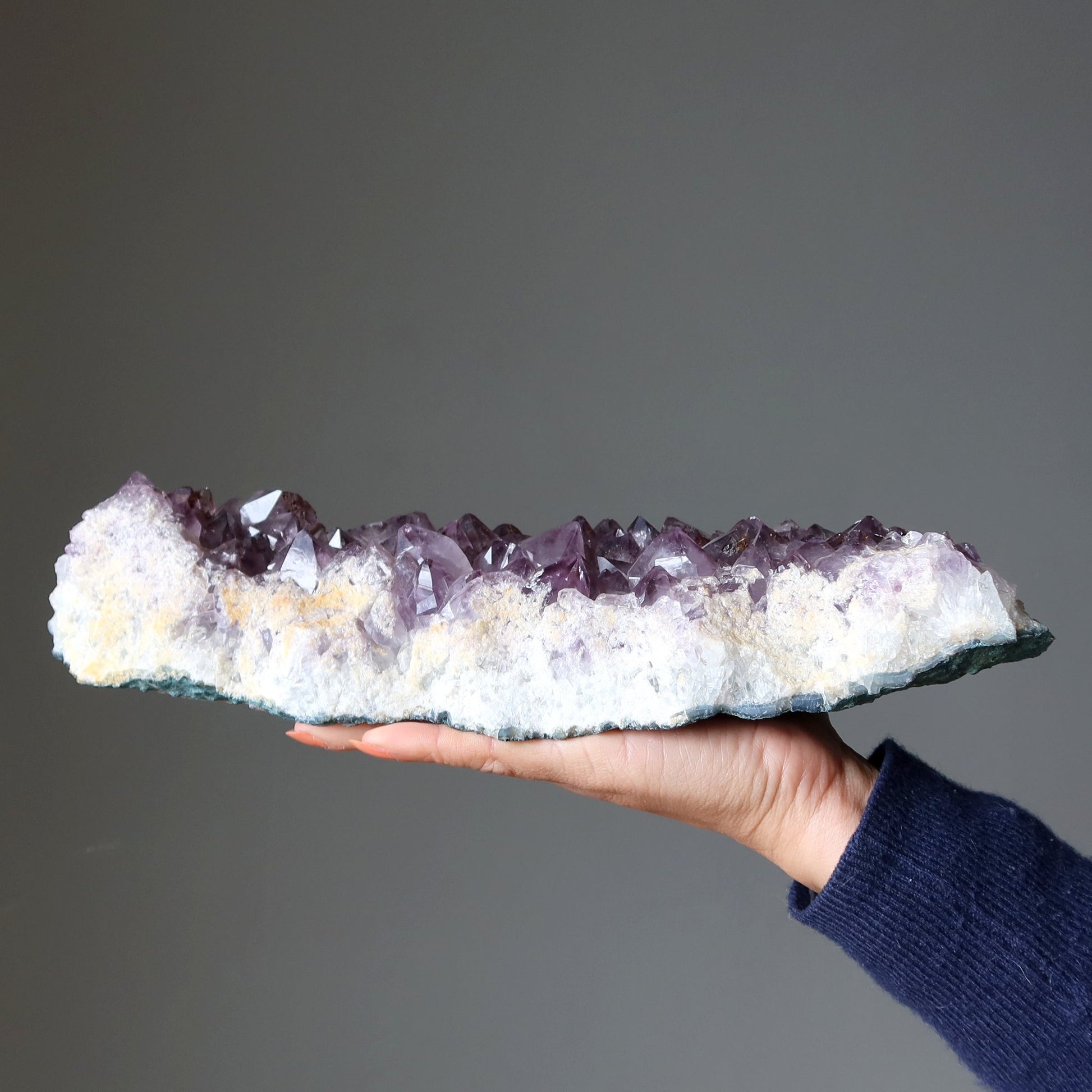 Amethyst Geode Purple Cluster Magnificently Large 11.5 inch – Clusters