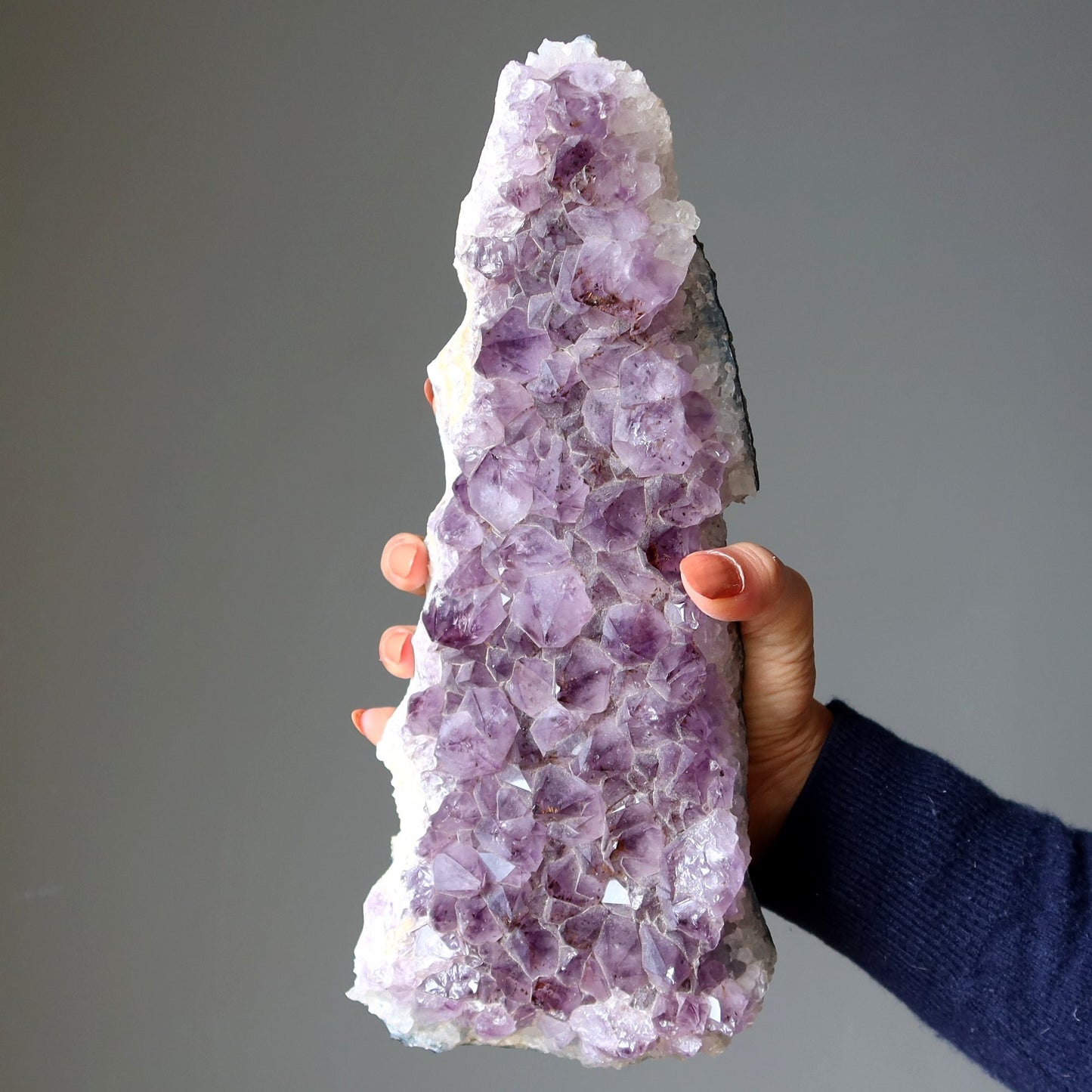 Amethyst Geode Purple Cluster Magnificently Large 11.5 inch – Clusters