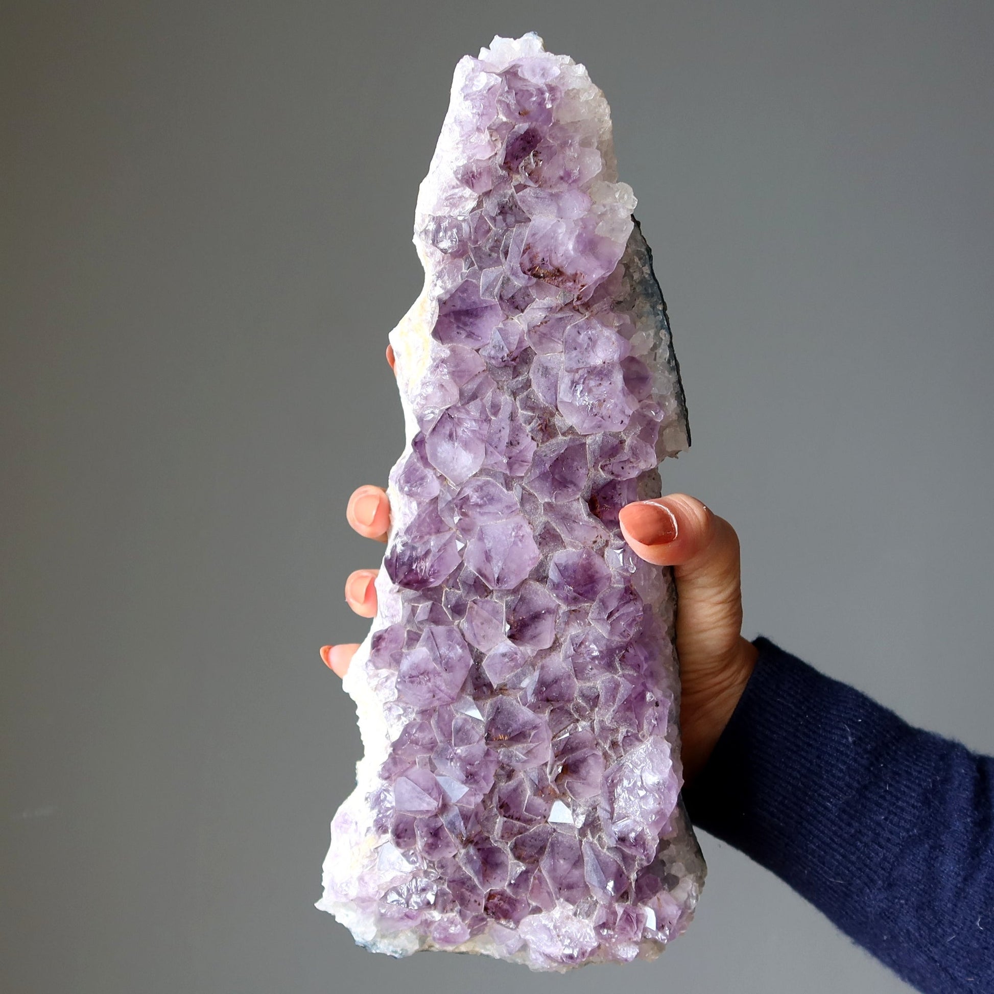 Amethyst Geode Purple Cluster Magnificently Large 11.5 inch – Clusters