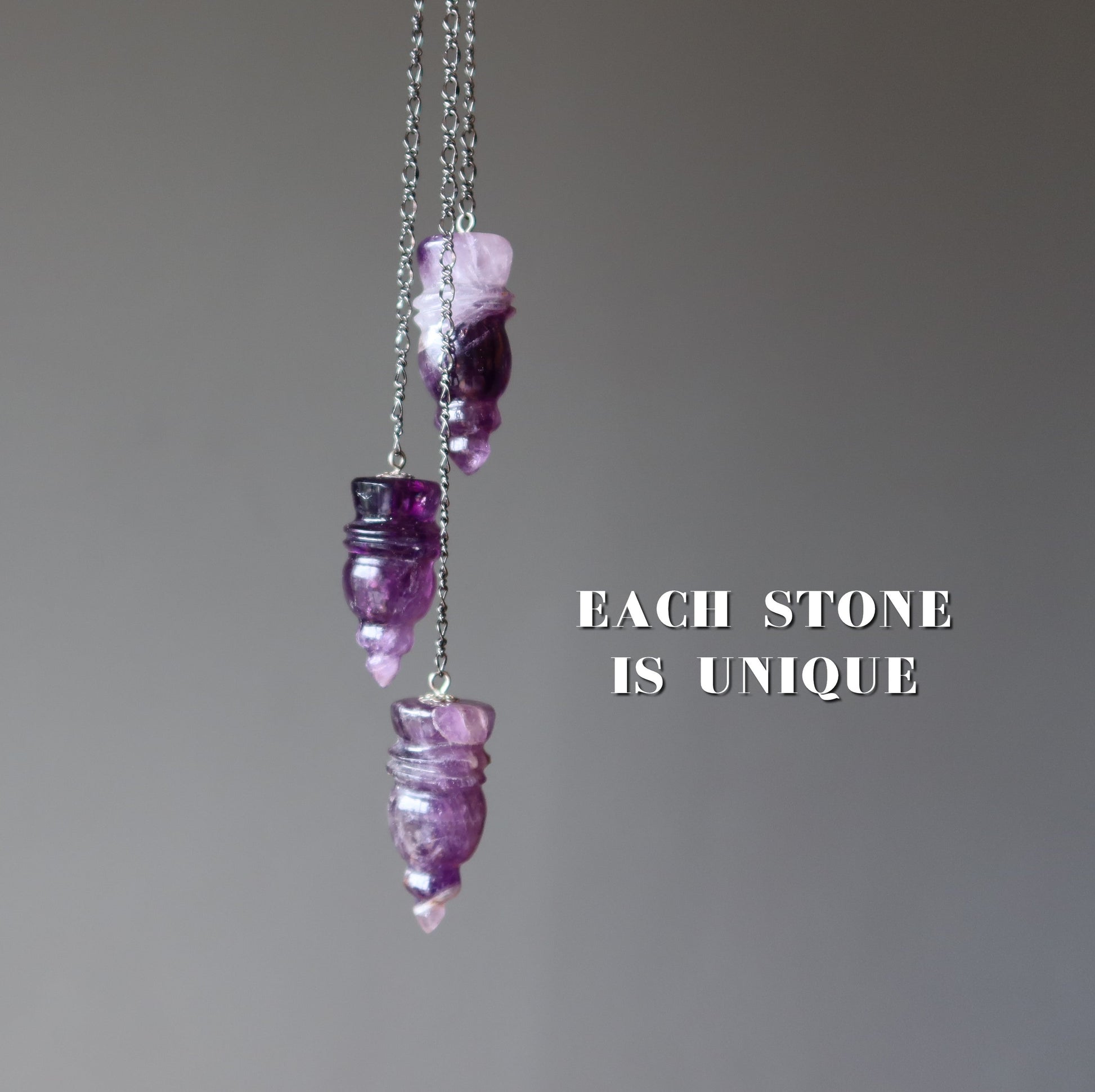 Amethyst Pendulum | Purple Crystal Dowsing Tool – Pendulums