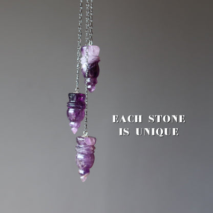 Amethyst Pendulum | Purple Crystal Dowsing Tool – Pendulums