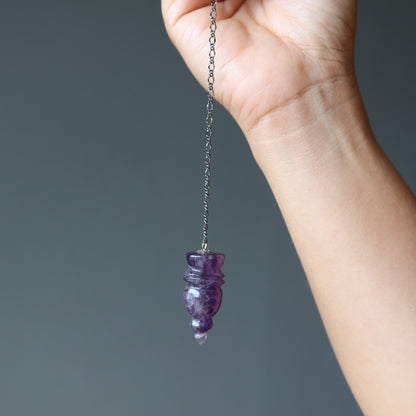 Amethyst Pendulum | Purple Crystal Dowsing Tool – Pendulums