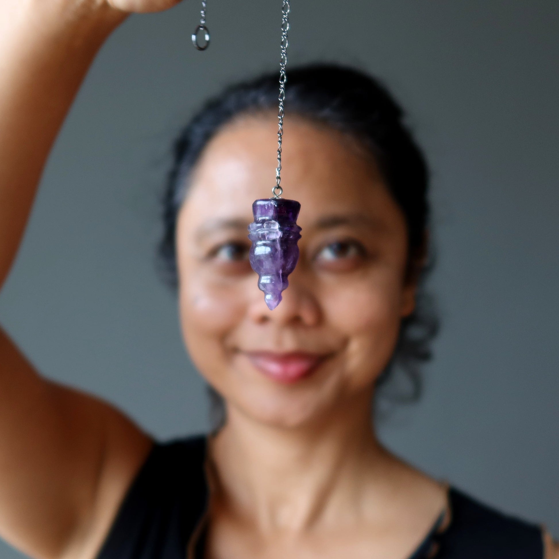 Amethyst Pendulum | Purple Crystal Dowsing Tool – Pendulums