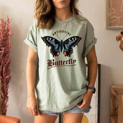 Anti Social Butterfly - Comfort Colors Tshirt