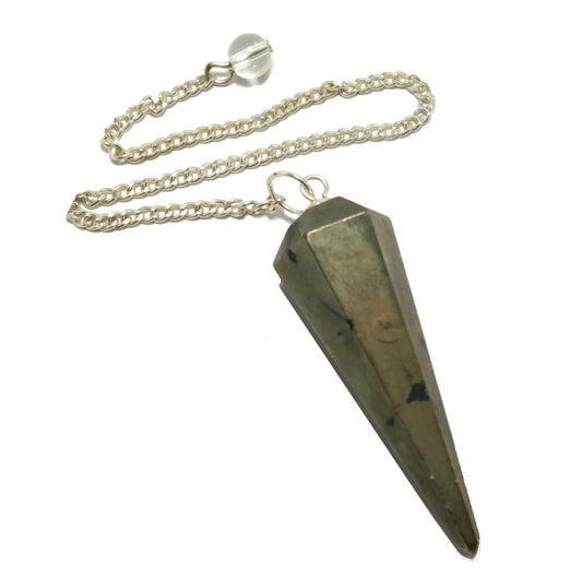 Apache Gold Pendulum | Chalcopyrite Crystal Dowsing Tool – Pendulums
