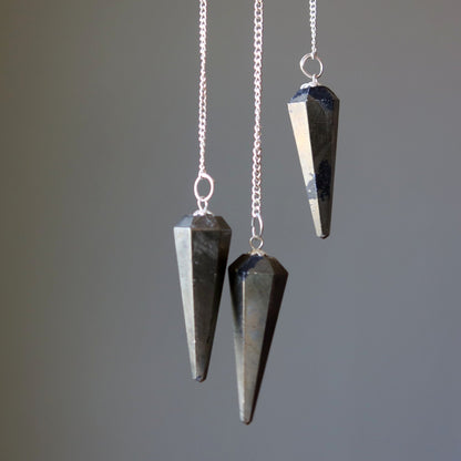 Apache Gold Pendulum | Chalcopyrite Crystal Dowsing Tool – Pendulums