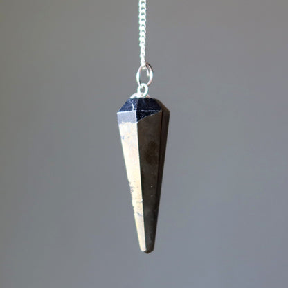 Apache Gold Pendulum | Chalcopyrite Crystal Dowsing Tool – Pendulums