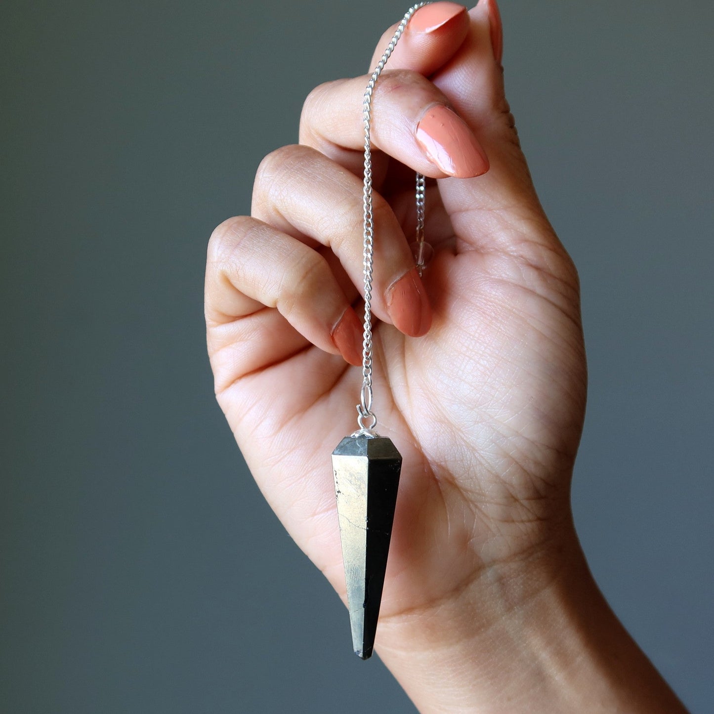 Apache Gold Pendulum | Chalcopyrite Crystal Dowsing Tool – Pendulums