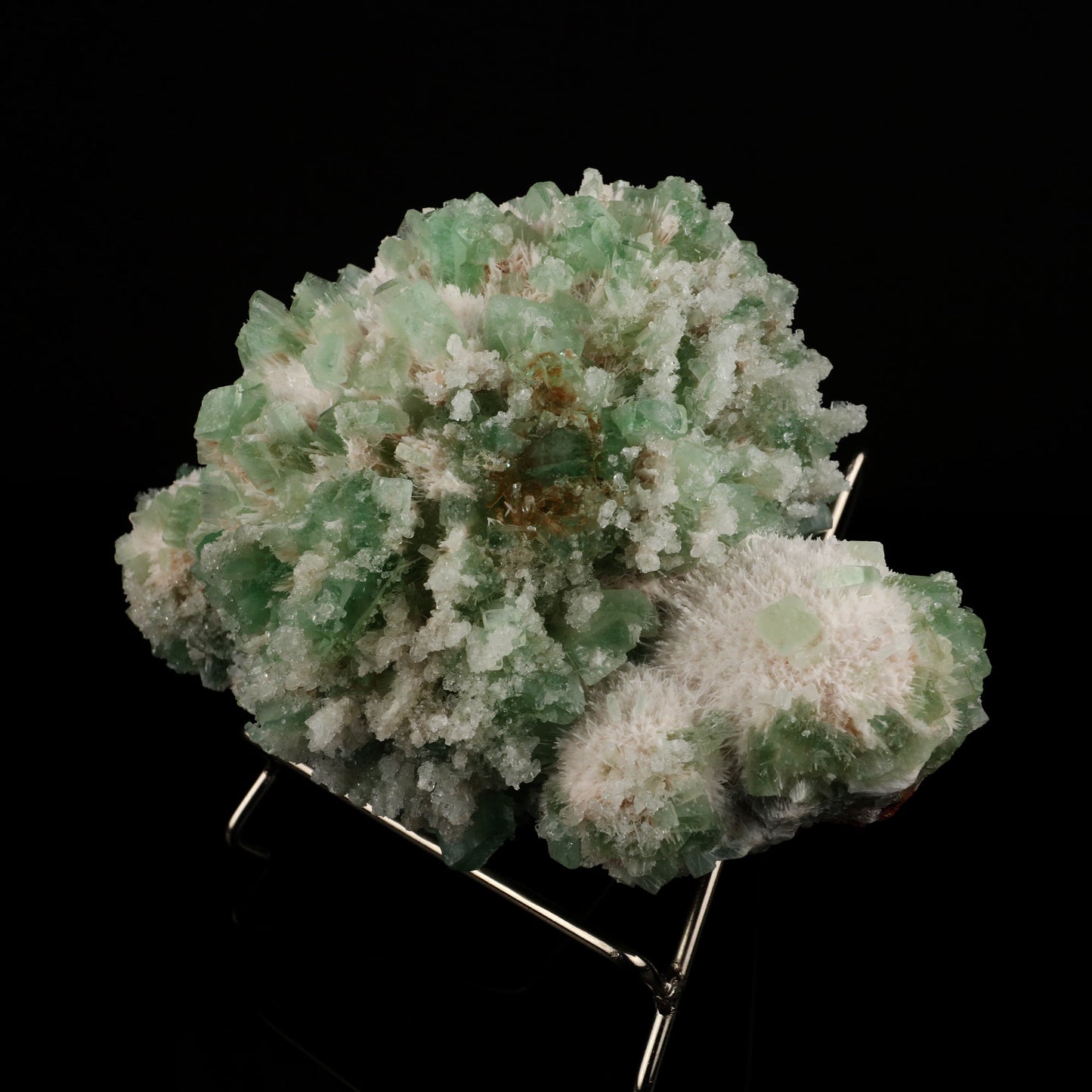 Apophyllite Green with Mordenite Natural Mineral Specimen – Apophyllite