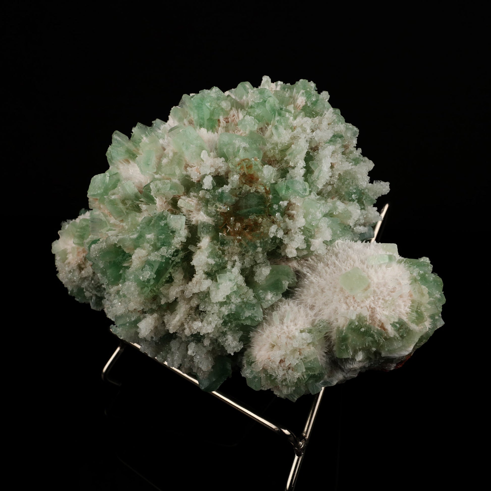 Apophyllite Green with Mordenite Natural Mineral Specimen – Apophyllite