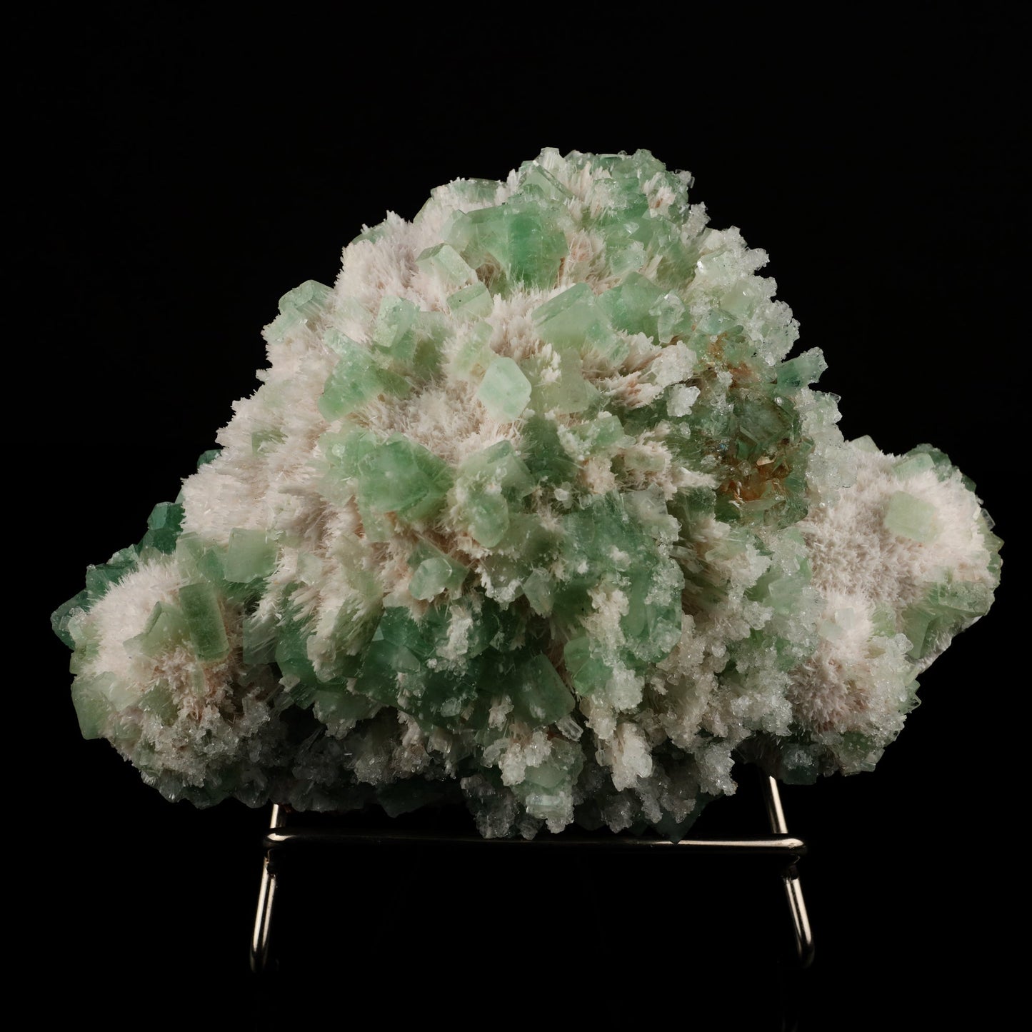 Apophyllite Green with Mordenite Natural Mineral Specimen – Apophyllite