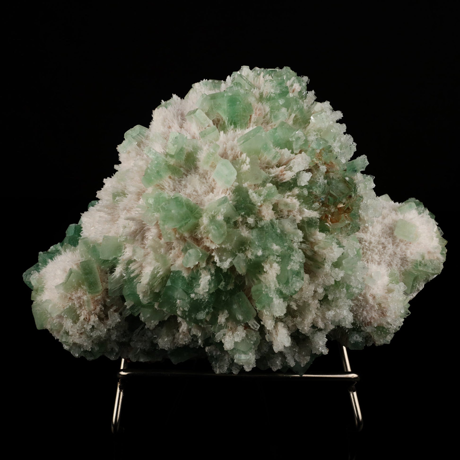 Apophyllite Green with Mordenite Natural Mineral Specimen – Apophyllite