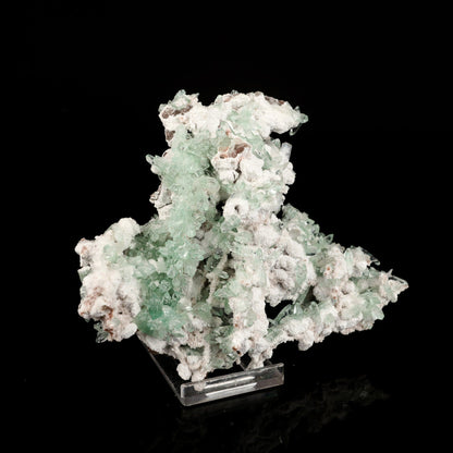 Apophyllite Green with Mordenite Natural Mineral Specimen # B 6570 – Apophyllite