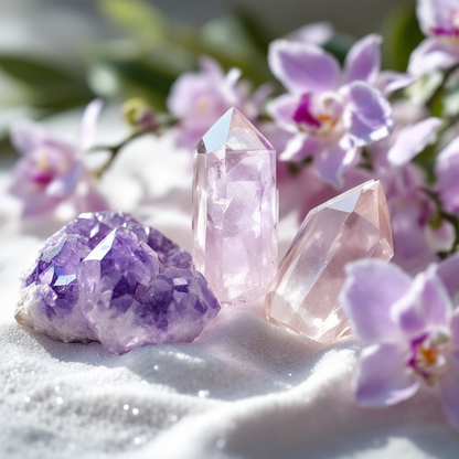 Orchid Seascape Crystal-Enhanced Reed Oil Diffuser, 100ml