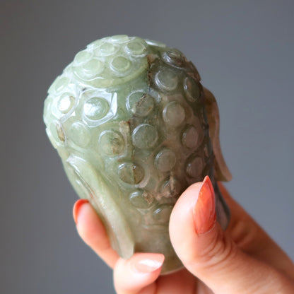 Green Aventurine Buddha Head Zen Meditation Crystal 3.5 Inch – Gods