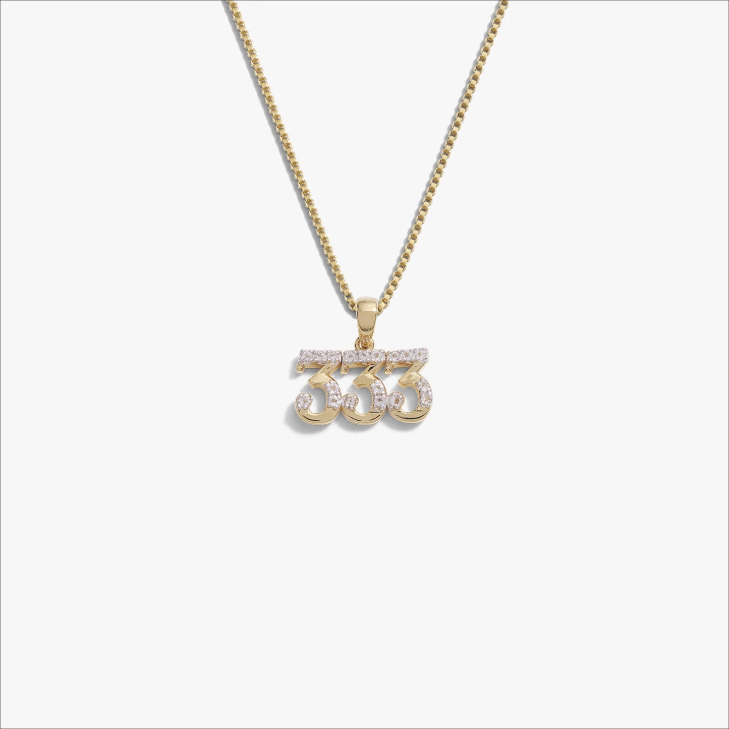 Angel Number Necklace – 14K Gold Vermeil 333 Necklaces