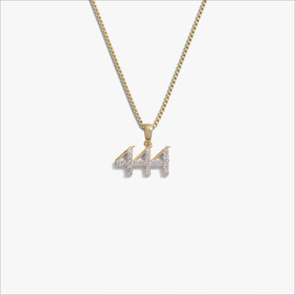 Angel Number Necklace – 14K Gold Vermeil 444 Necklaces