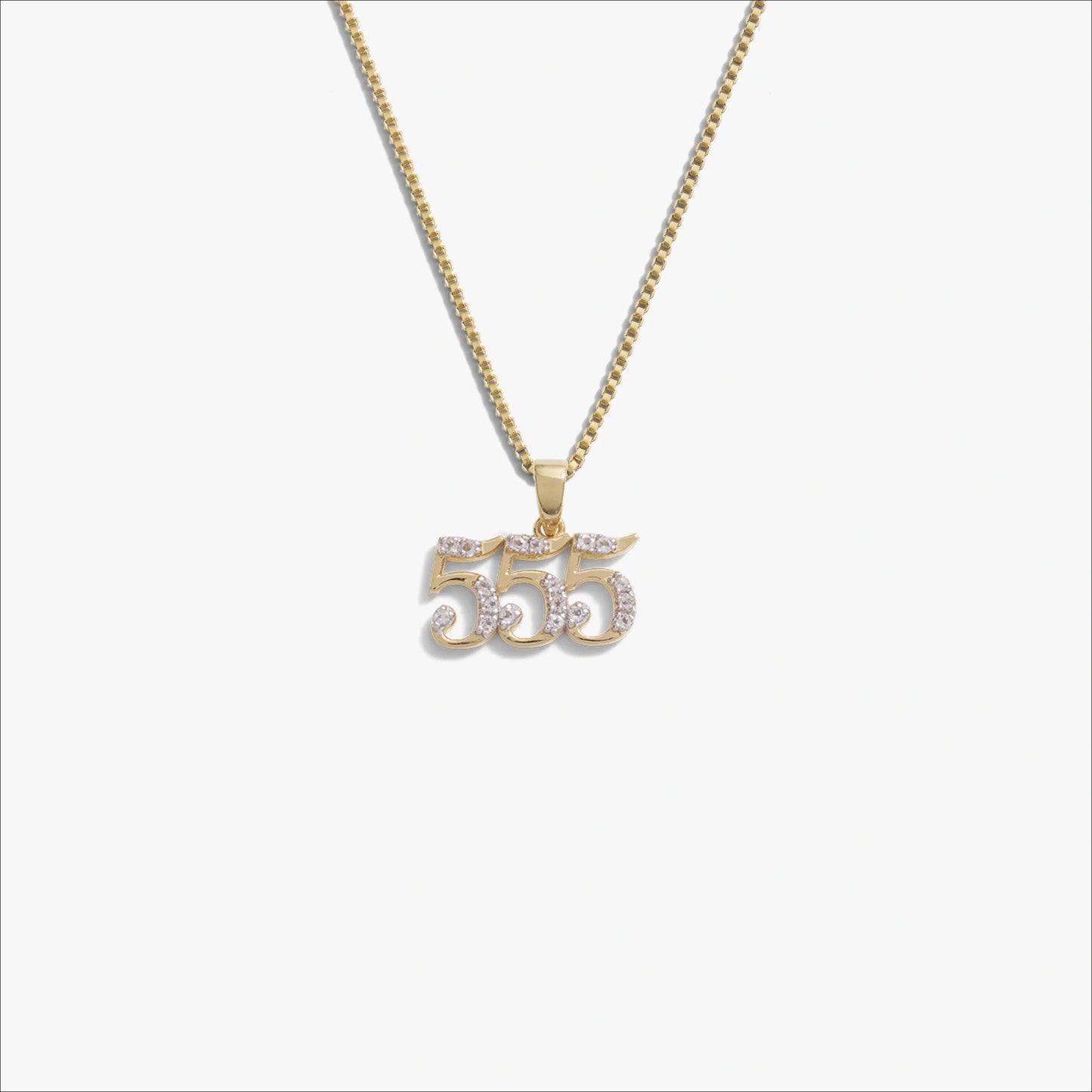 Angel Number Necklace – 14K Gold Vermeil 555 Necklaces
