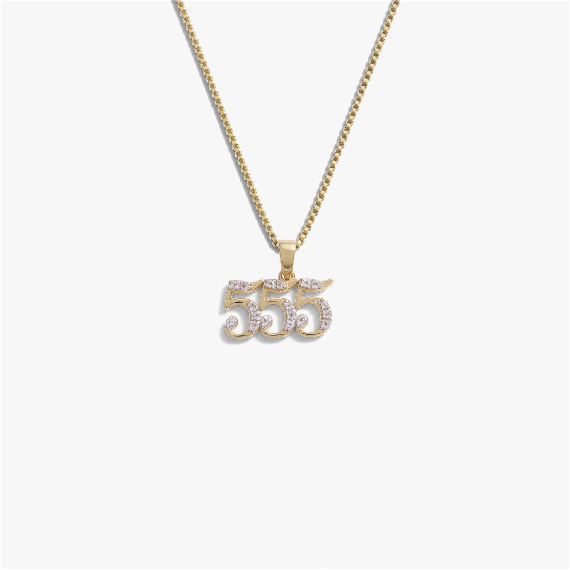Angel Number Necklace – 14K Gold Vermeil 555 Necklaces