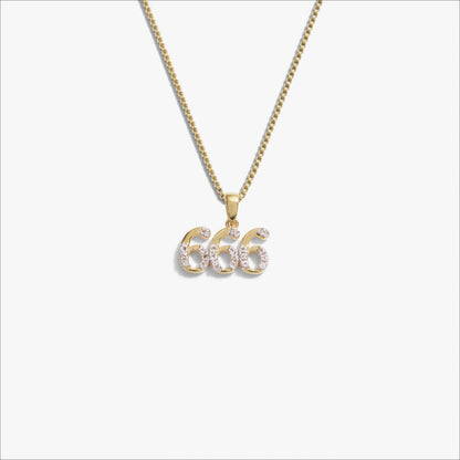Angel Number Necklace – 14K Gold Vermeil 666 Necklaces