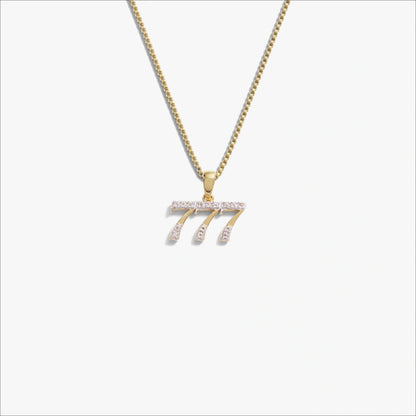 Angel Number Necklace – 14K Gold Vermeil 777 Necklaces
