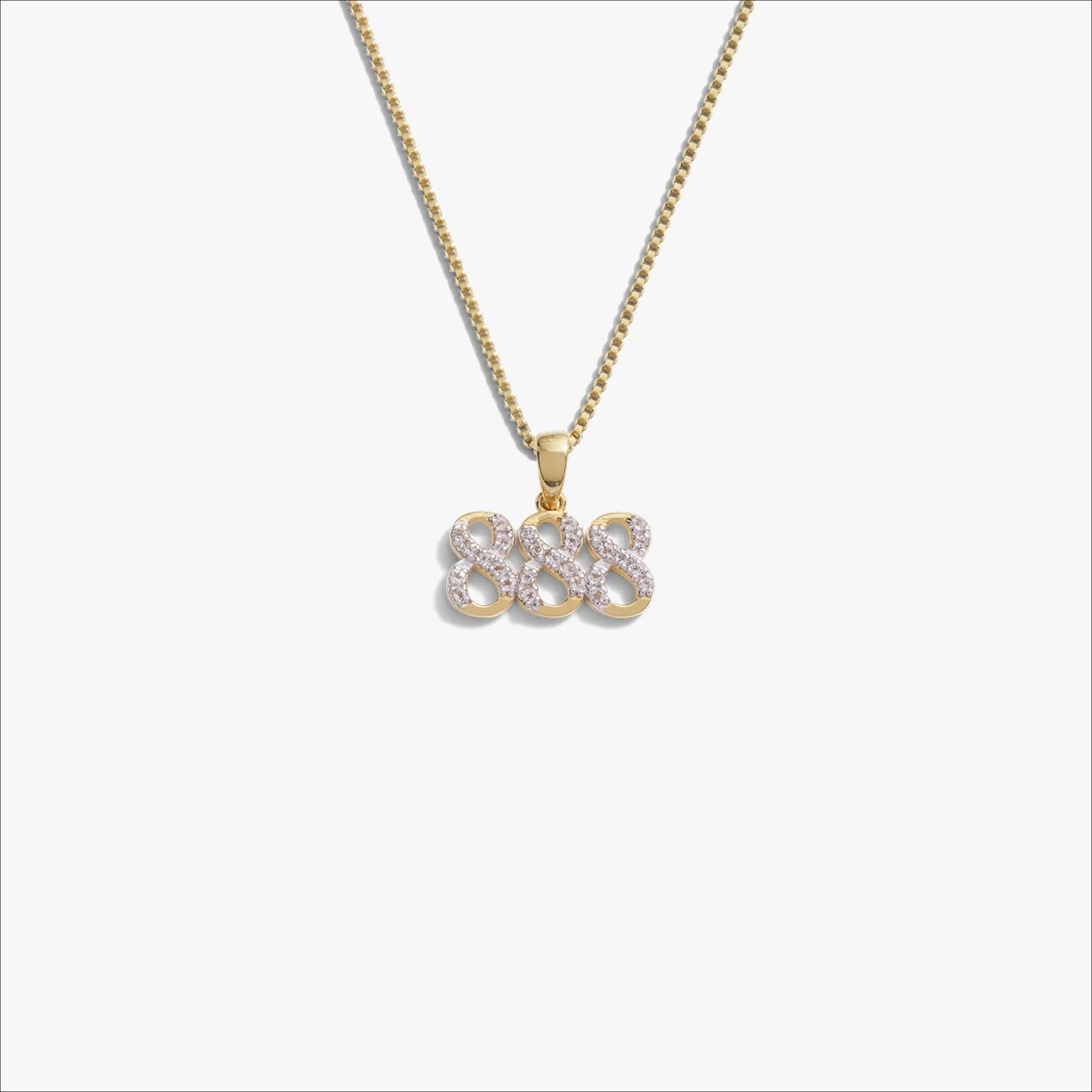 Angel Number Necklace – 14K Gold Vermeil 888 Necklaces