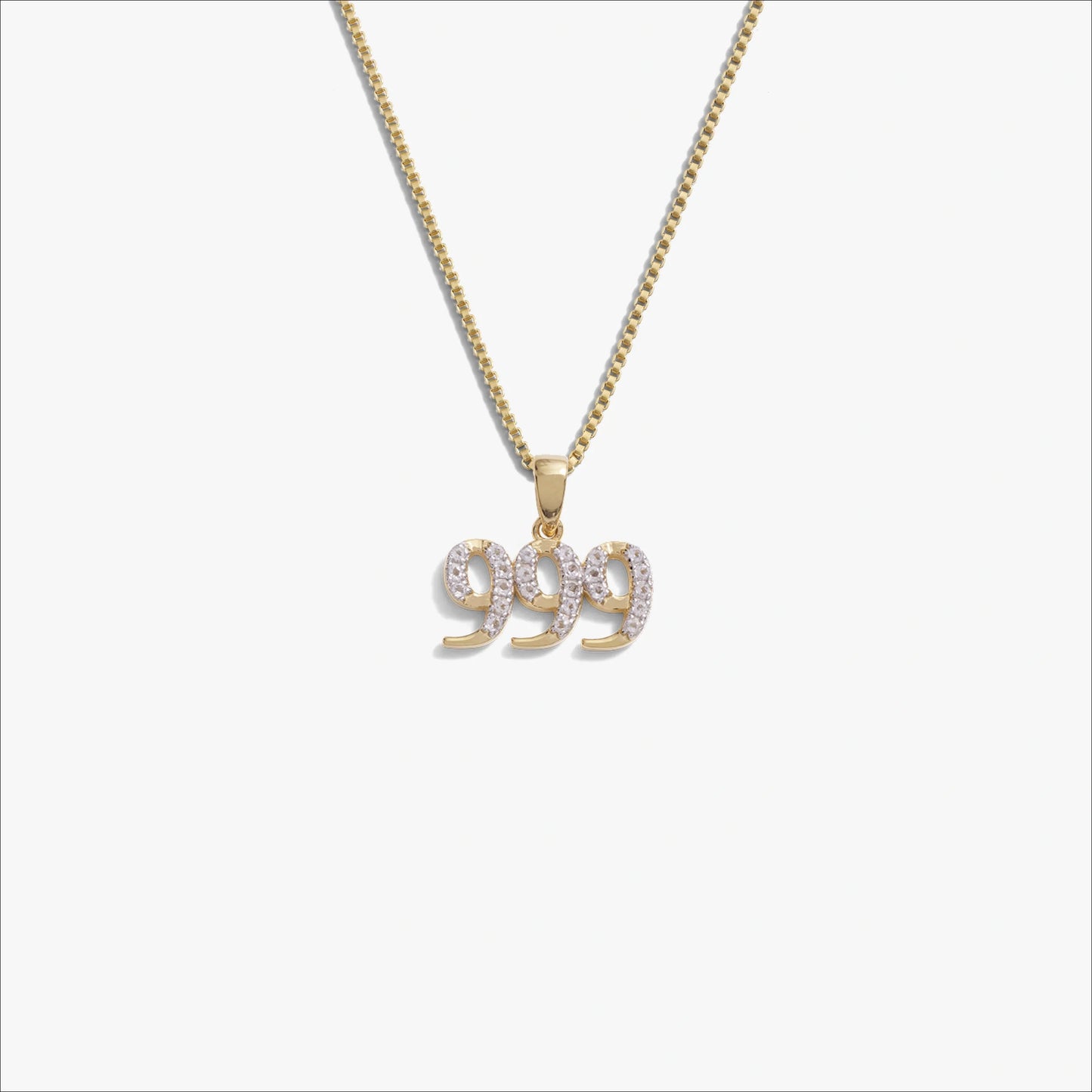 Angel Number Necklace – 14K Gold Vermeil 999 Necklaces