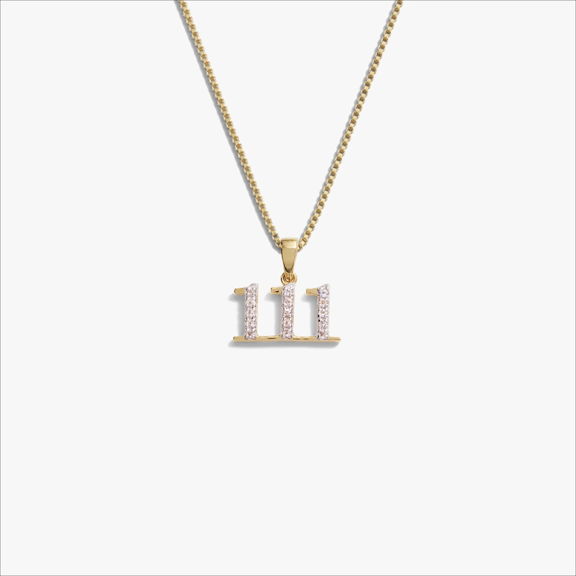 Angel Number Necklace – 14K Gold Vermeil 111 Necklaces