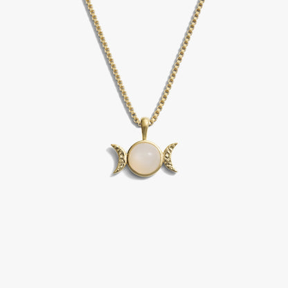 Mini Triple Moon Necklace – 14K Gold Vermeil Necklaces