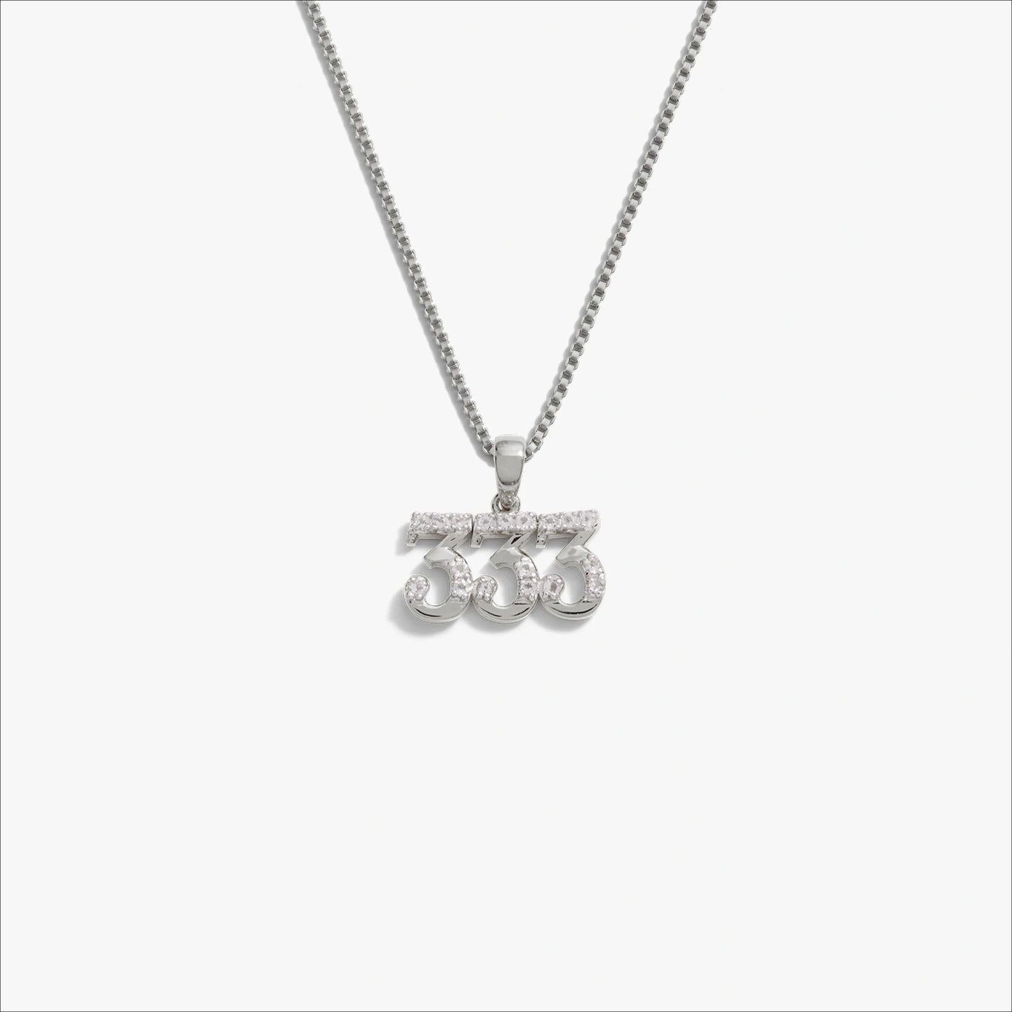 Angel Number Necklace – 925 Sterling Silver 333 Necklaces