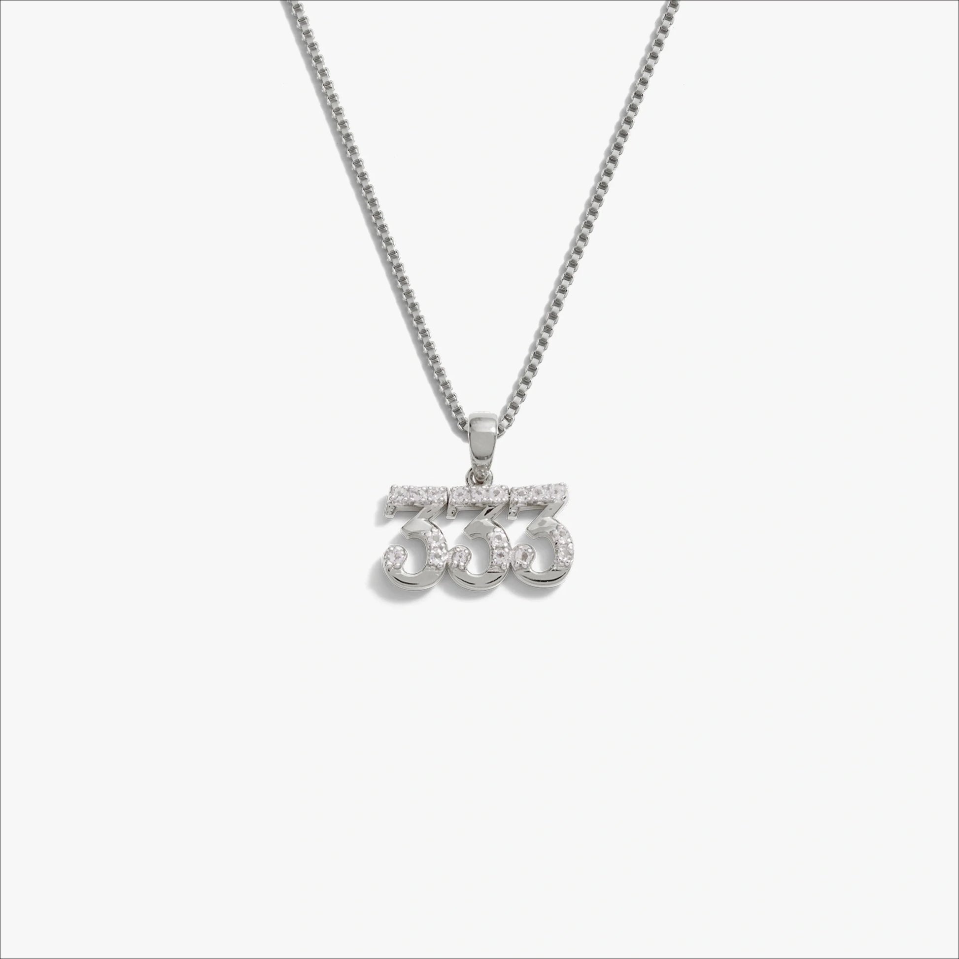 Angel Number Necklace – 925 Sterling Silver 333 Necklaces