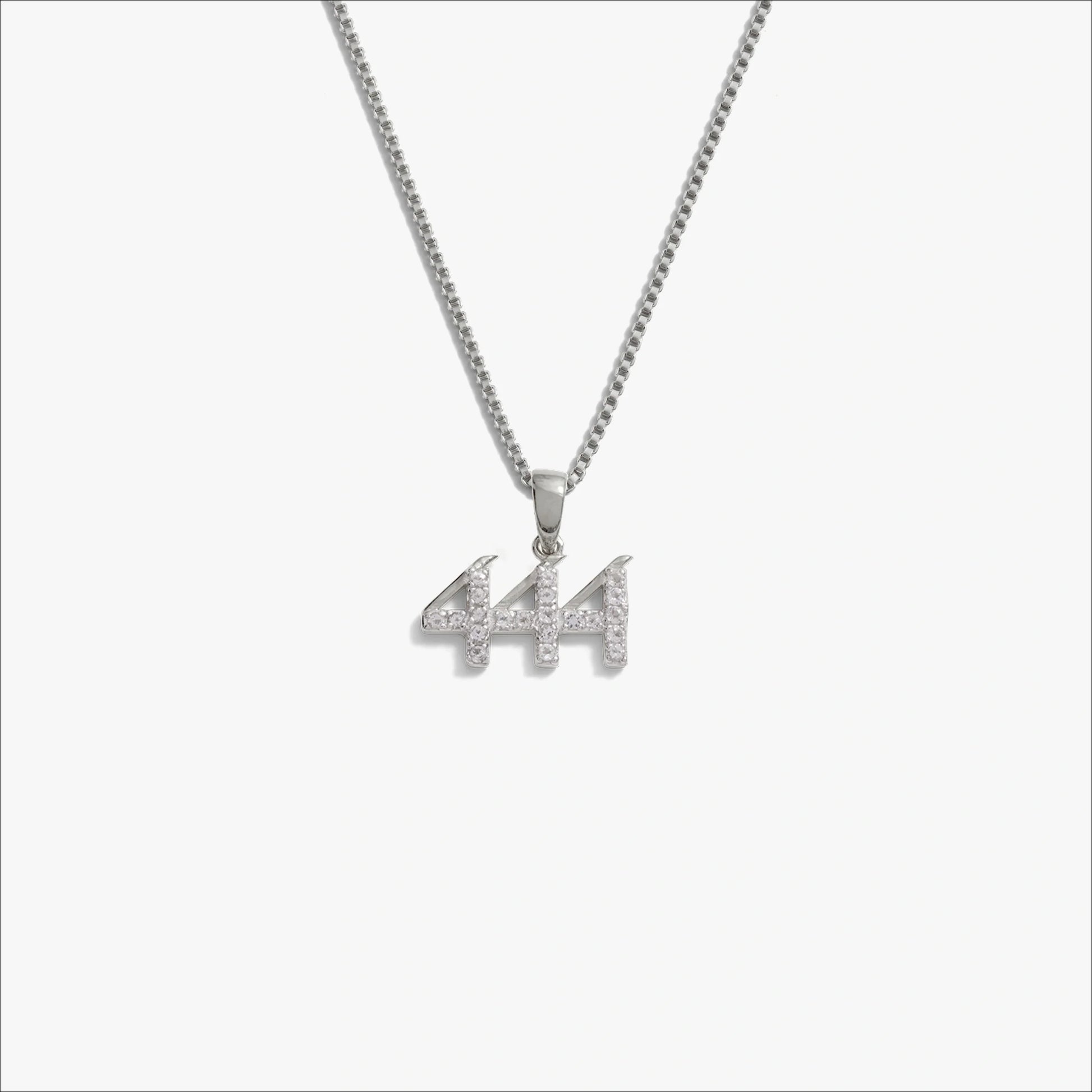 Angel Number Necklace – 925 Sterling Silver 444 Necklaces