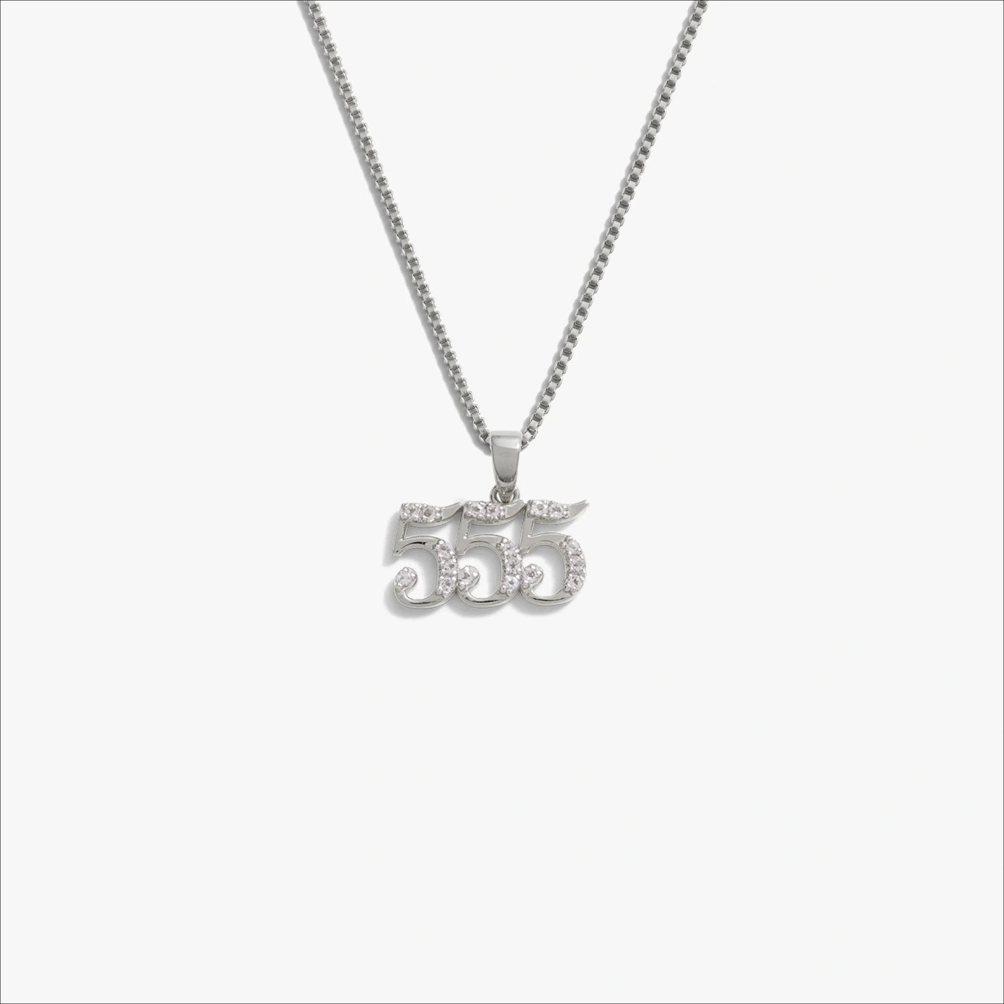 Angel Number Necklace – 925 Sterling Silver 555 Necklaces