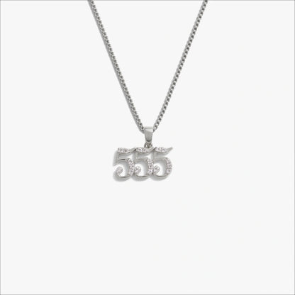 Angel Number Necklace – 925 Sterling Silver 555 Necklaces