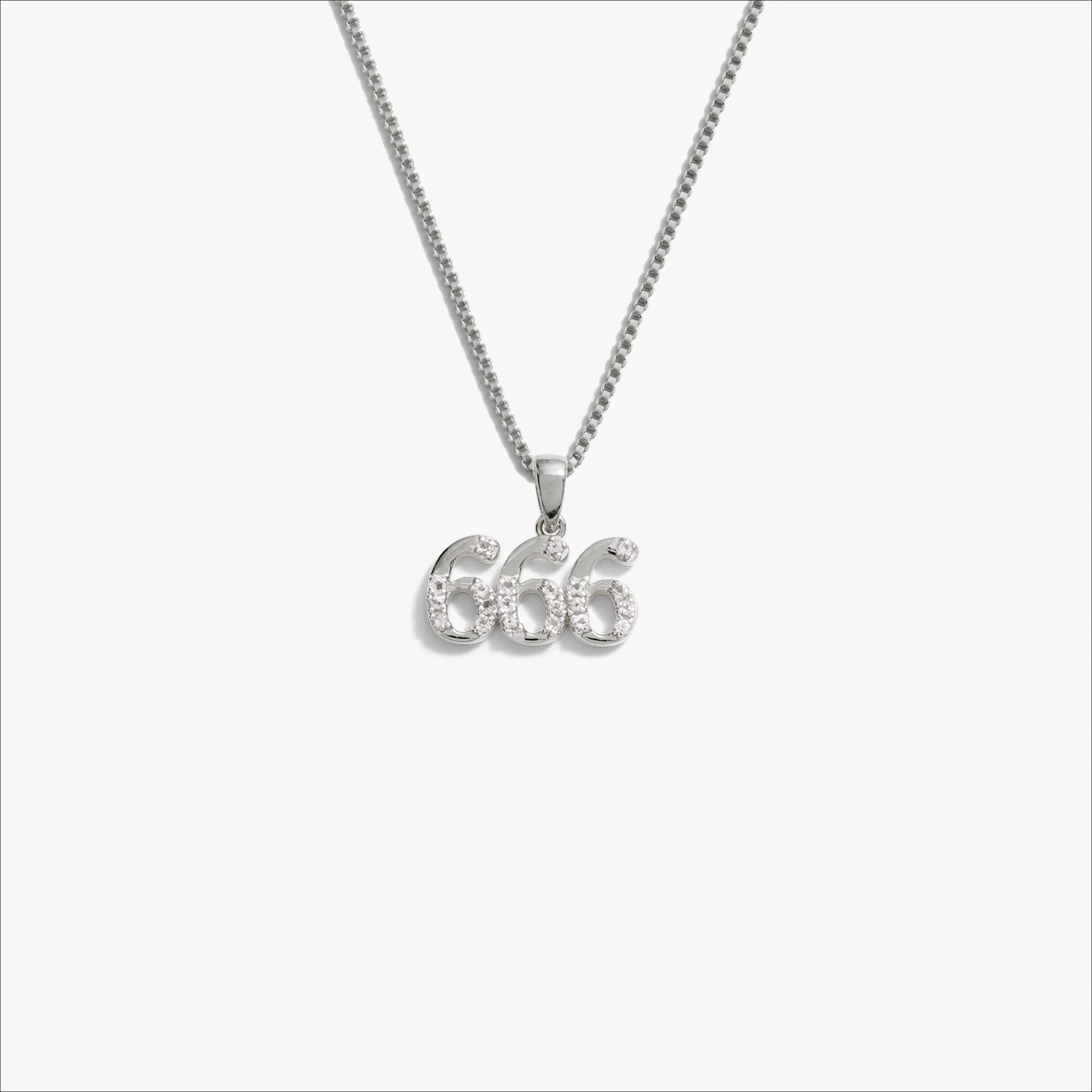 Angel Number Necklace – 925 Sterling Silver 666 Necklaces
