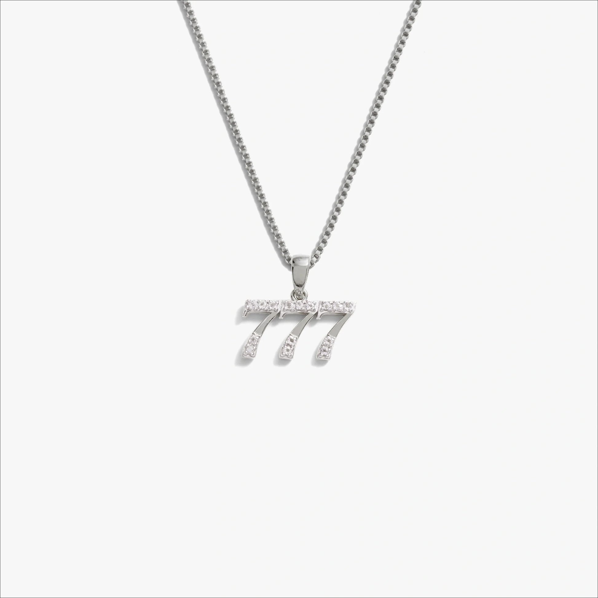 Angel Number Necklace – 925 Sterling Silver 777 Necklaces