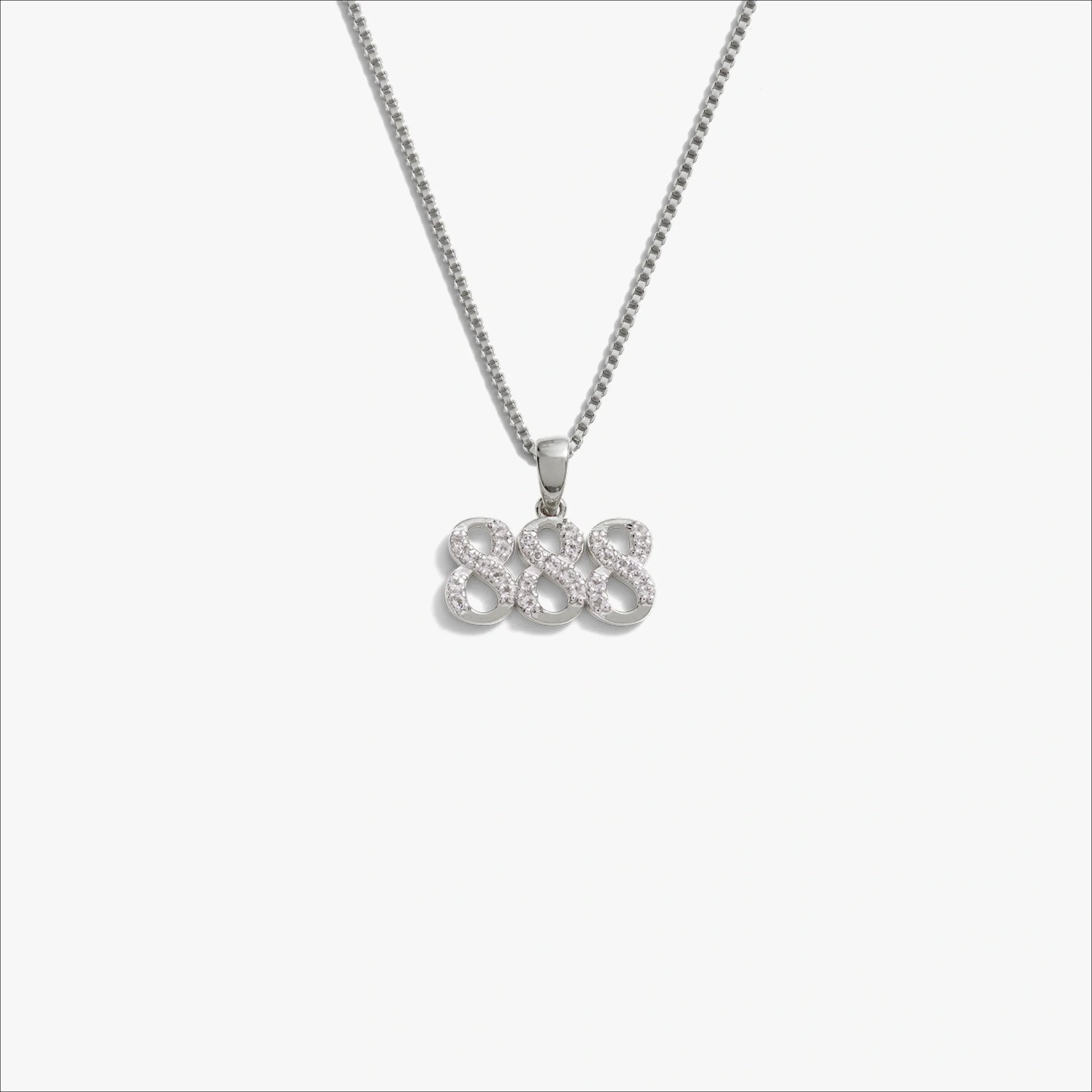 Angel Number Necklace – 925 Sterling Silver 888 Necklaces