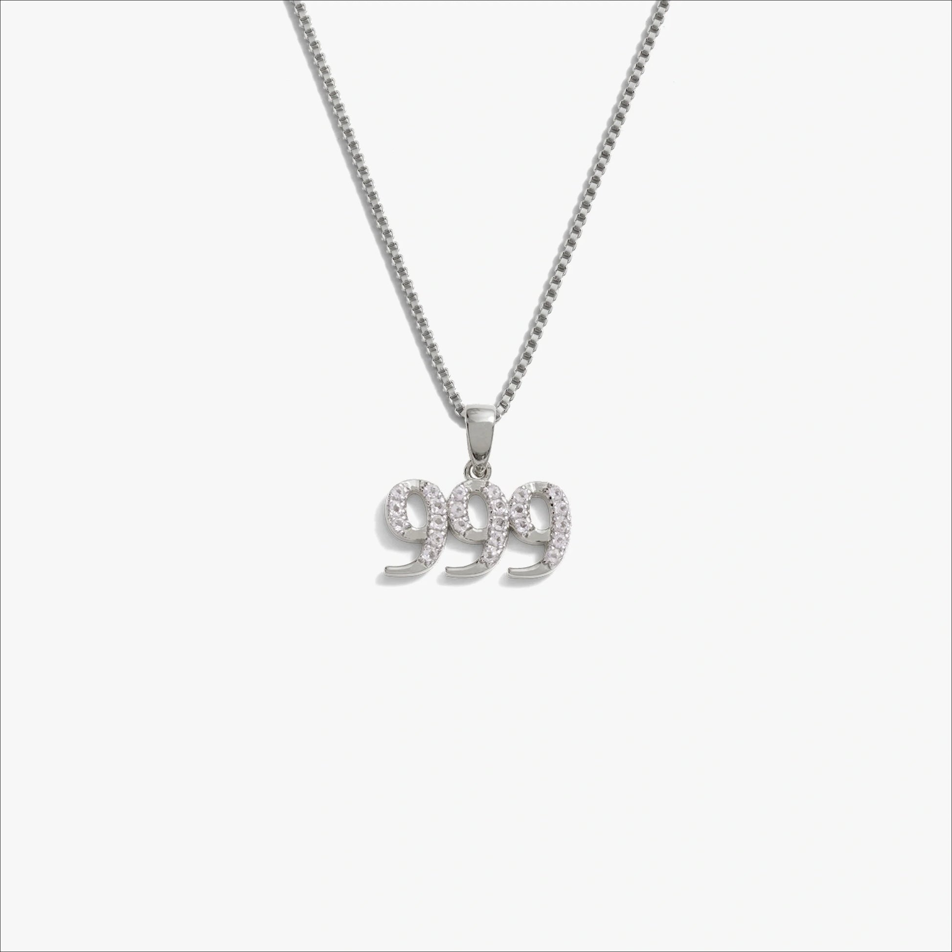 Angel Number Necklace – 925 Sterling Silver 999 Necklaces