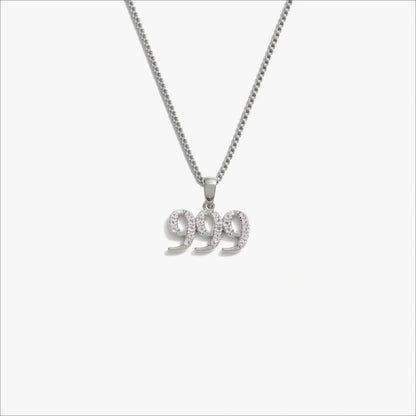 Angel Number Necklace – 925 Sterling Silver 999 Necklaces