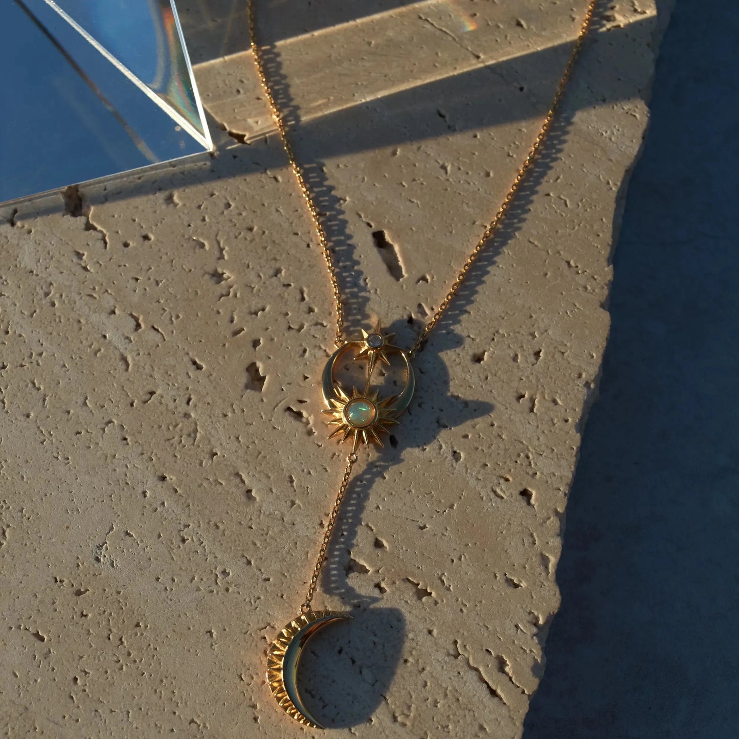 Sun / Moon & Stars Lariat Necklace – Necklaces