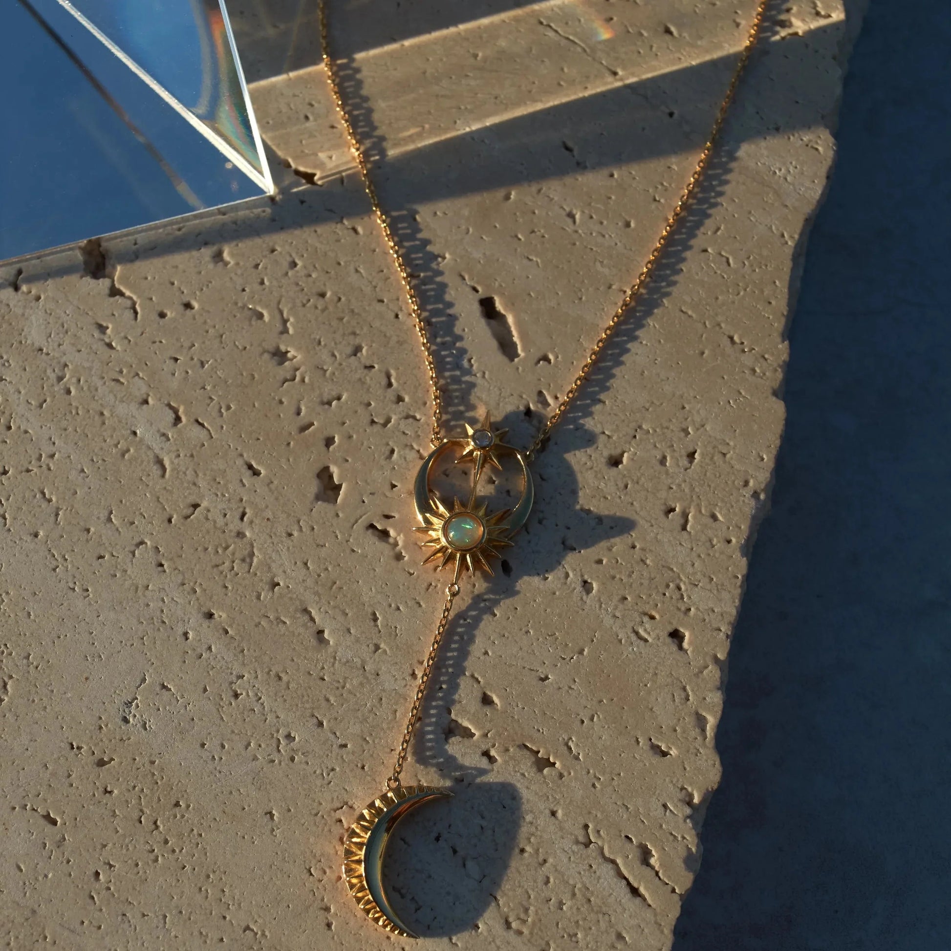 Sun / Moon & Stars Lariat Necklace – Necklaces